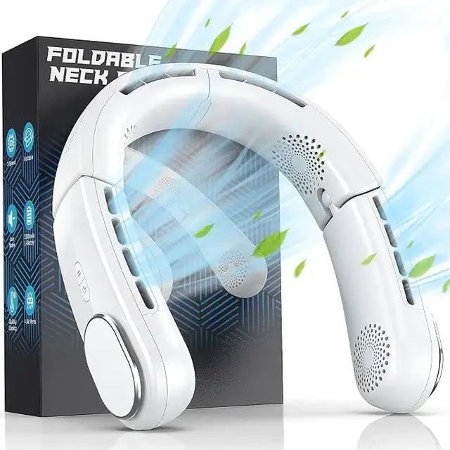  Portable Neck Fan – Foldable Hands-Free Cooling Fan for Summer and Travel