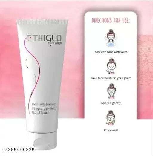 Ethi-Glo Face Wash – Deep Cleansing Facial Foam, Pack of 1