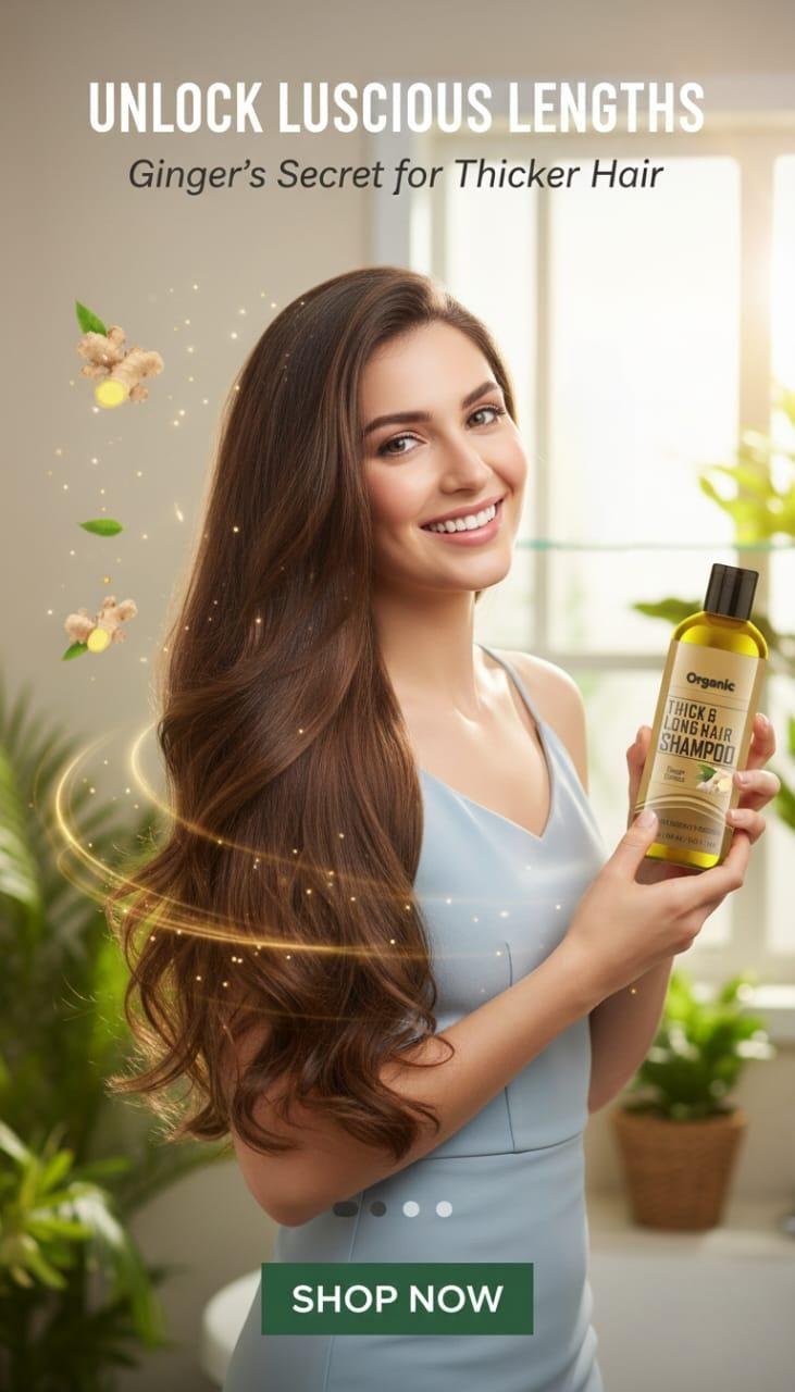 Ginger Extract Hair Shampoo bottle
