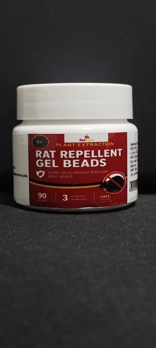 Rat repellent gel beads container with 90 gel beads for rats and mice