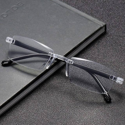 Daily use reading glasses pack of 2 on black notebook
