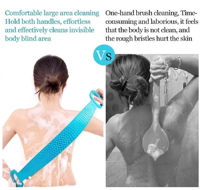 Double-Sided Silicone Bath Scrubber – Pack of 1