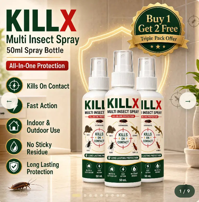 Killx Multi Insect Spray – Pack of 3 | Household Insect Control Spray