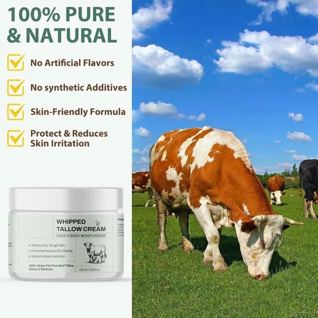 Tallow Cream moisturizing skin care cream texture