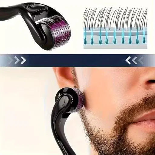 Derma Roller 0.5mm Compact Skincare Tool with Titanium Needles