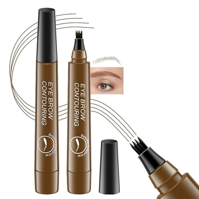 Waterproof Microblading Eyebrow Pencil with Micro-Fork Tip, Pack of 2