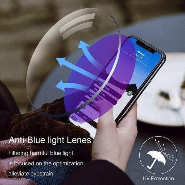 Daily Use Reading Glasses Pack of 2 with Anti Blue Light and UV Protection